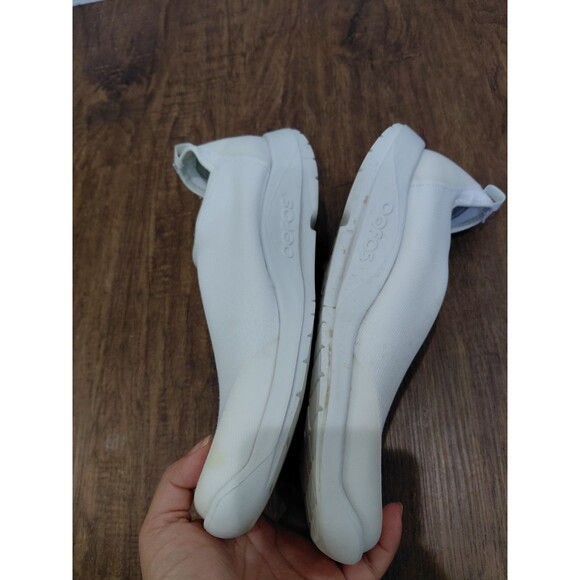 Oofos OOmg eeZee Low Mens Size 11.5 Slip-On Shoes Knit White Recovery White main image 5